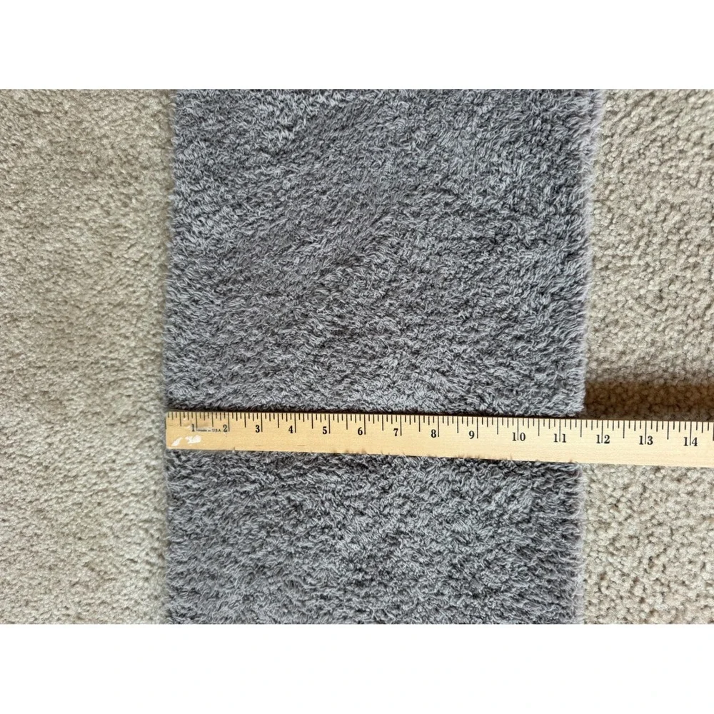 Barefoot Dreams Scarf CozyChic Knit Plush NEW Gray Taupe